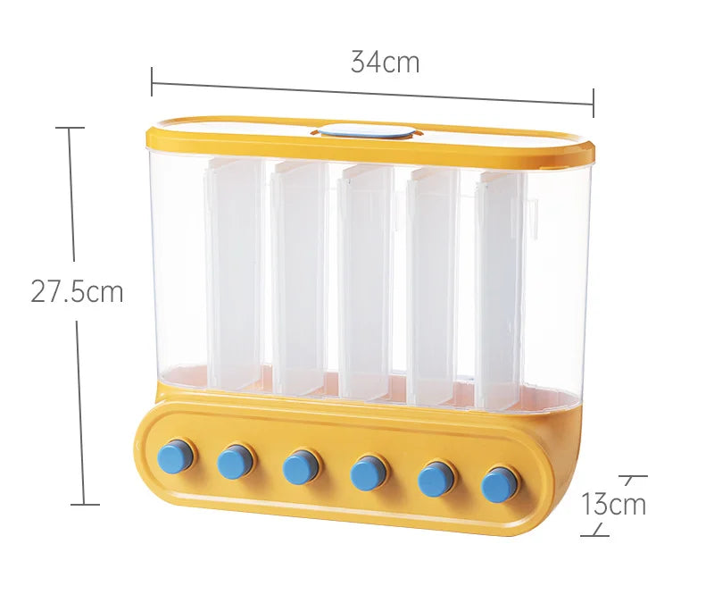 Wall-Mounted Sealed Food Dispenser and Storage